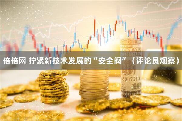 倍倍网 拧紧新技术发展的“安全阀”（评论员观察）