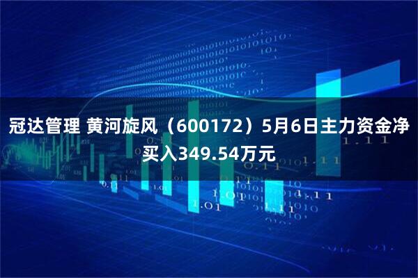 冠达管理 黄河旋风（600172）5月6日主力资金净买入349.54万元