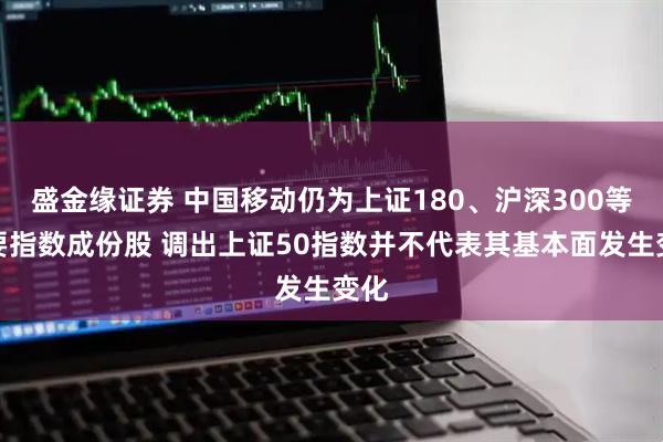 盛金缘证券 中国移动仍为上证180、沪深300等主要指数成份股 调出上证50指数并不代表其基本面发生变化